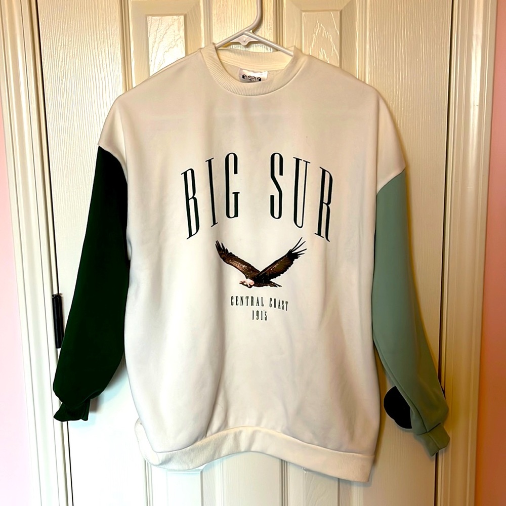 Big Sur Graphic Sweatshirt - White and Green